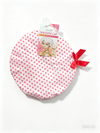 Swosh Waterproof Shower Cap — Pink Polka Dot, One Size Fits Most