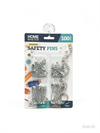 Home Master Assorted Safety Pins — 100 Pack, Multi-Size