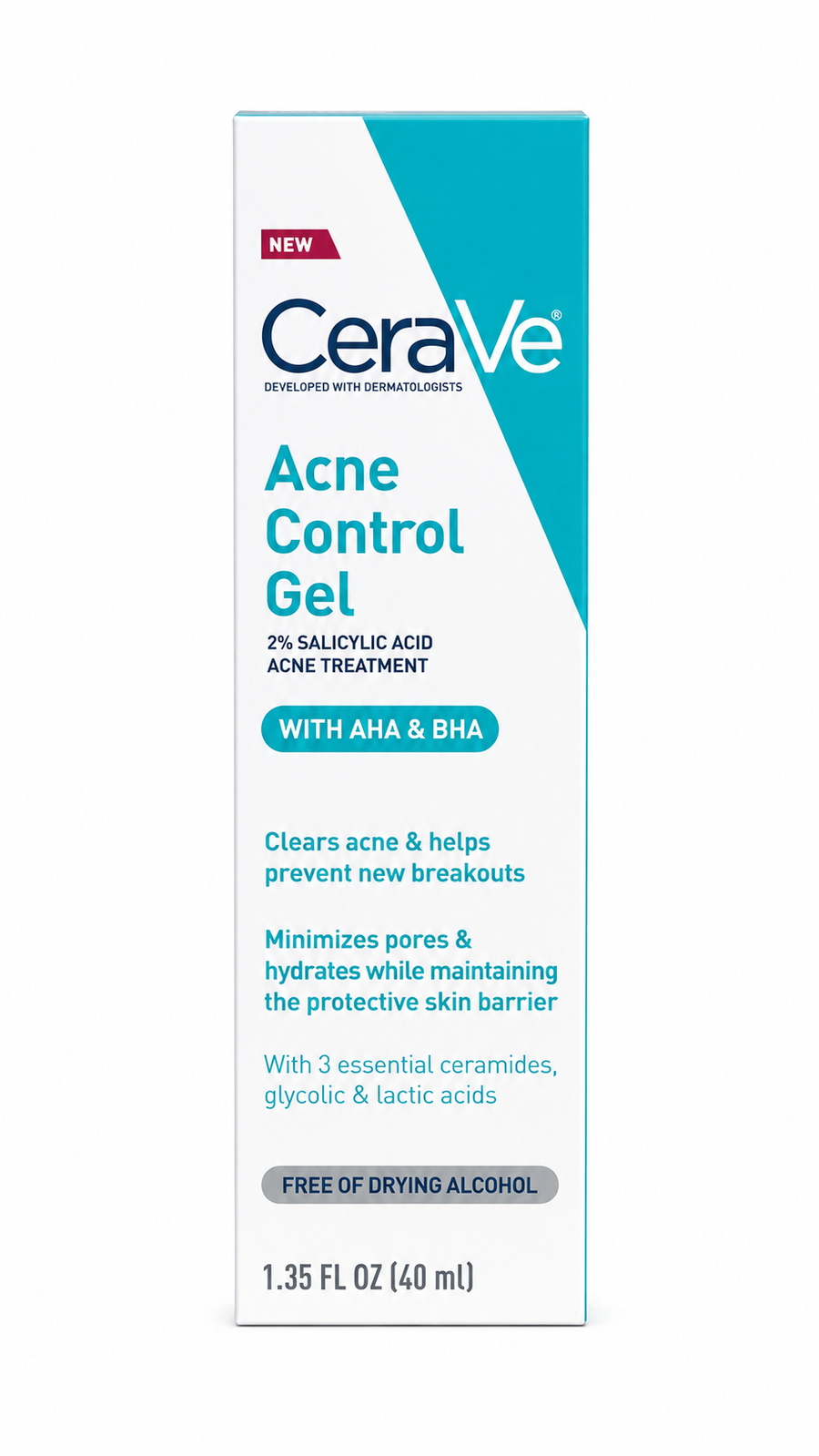 CeraVe Acne Control Gel with AHA & BHA – 40ml