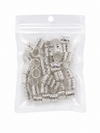 Silver Metallic Hair Beads
