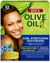 ORS Olive Oil Curl Stretching Texturizer Kit – For All Hair Textures (1 Complete Application)