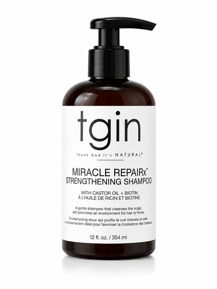 tgin Miracle RepaiRx Strengthening Shampoo with Castor Oil & Biotin – 354ml
