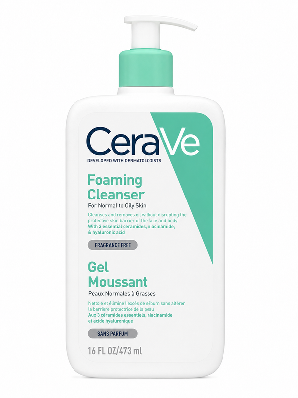 CeraVe Foaming Cleanser for Normal to Oily Skin – 473ml
