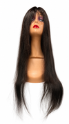Long Straight Natural Black human hair Wig