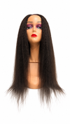 Kinky Straight human hair Wig – Natural Black