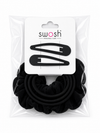 Black Hair Accessories Set