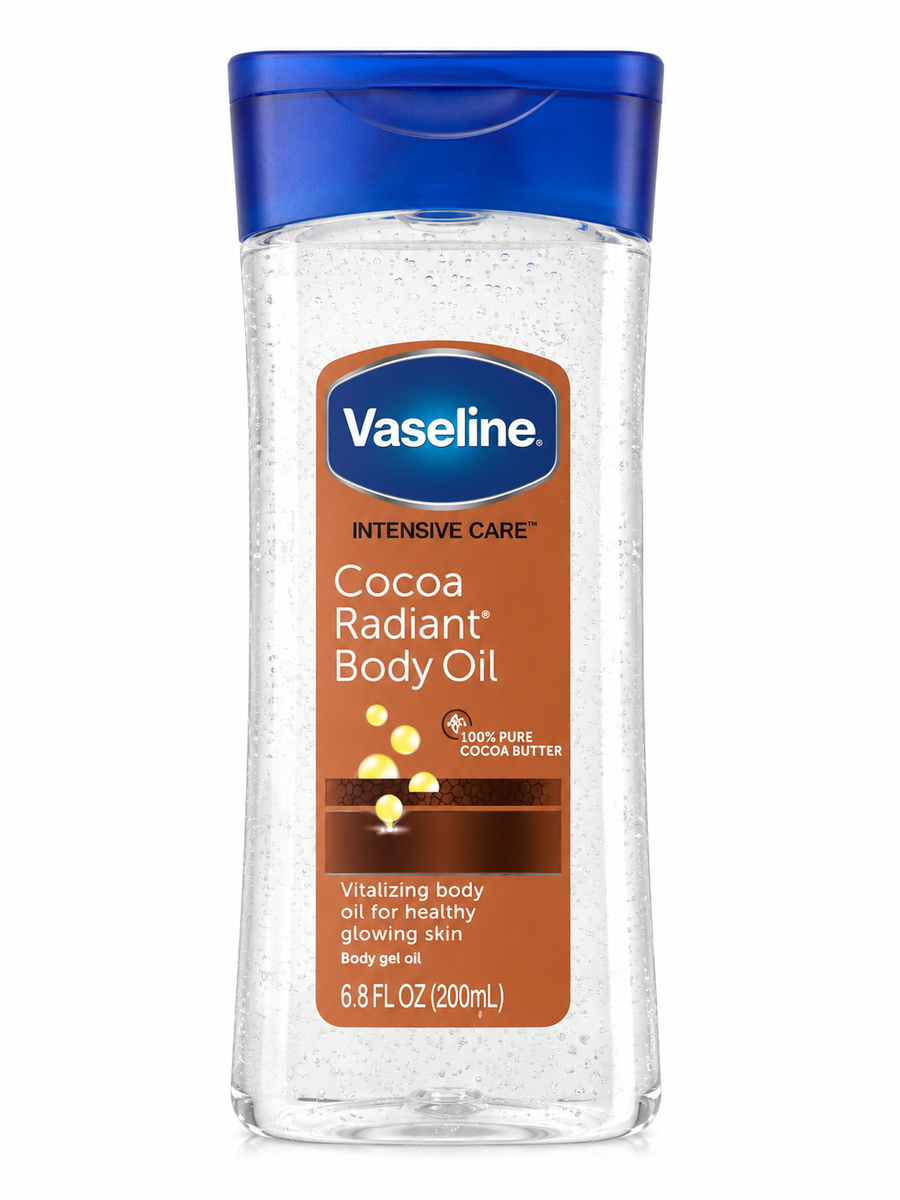 Vaseline Intensive Care Cocoa Radiant Body Oil – 200 mL (6.8 fl oz)