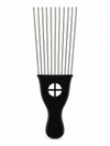 Professional Metal Afro Hair Pick Comb with Comfort Grip