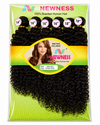 Newness Brazilian Human Hair Jerry Curl Weave – 6PCS