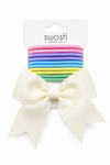 Classic Ivory Bow Hair Set