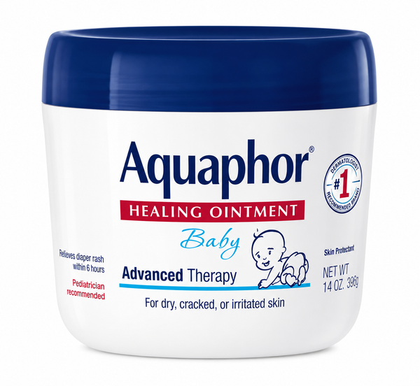 Aquaphor Baby Healing Ointment – Advanced Therapy for Dry, Cracked & Irritated Skin (14 oz 396 g)