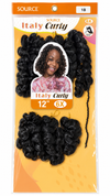 Source Italy Curly 12" 6X Crochet Braiding Hair