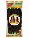 4X Eubeauty New Butterfly Locs 20" – Color 1B