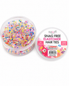Clear Confetti Mini Snag-Free Hair Elastics (300 Pack)